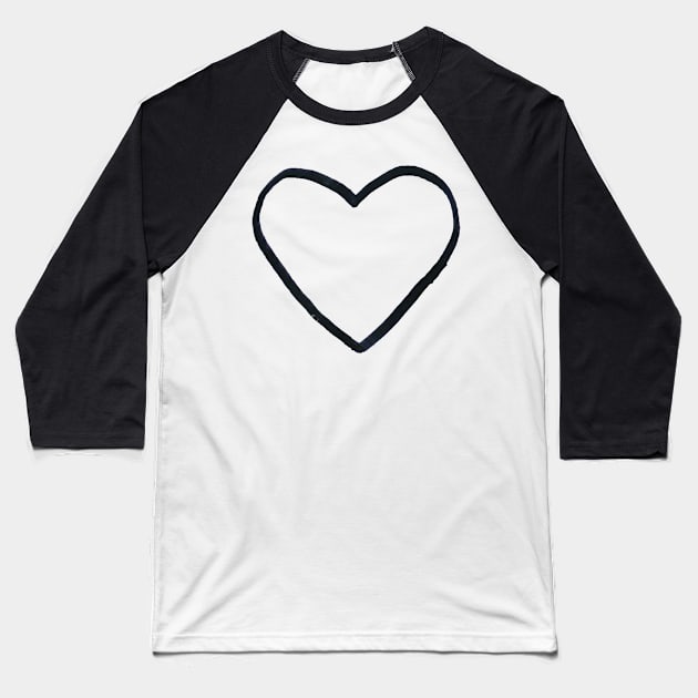 heart Baseball T-Shirt by ghjura